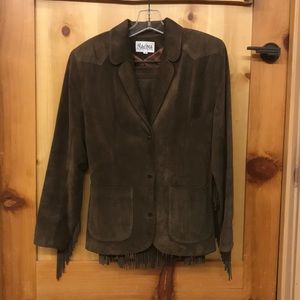 🛑SOLD🛑Maxima Suede Fringe Skirt & Jacket